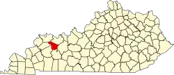 State map highlighting McLean County