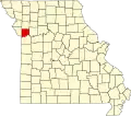 A state map highlighting Clay County in the northwestern part of the state.