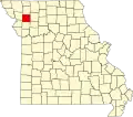 A state map highlighting DeKalb County in the northwestern part of the state.