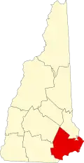 State map highlighting Rockingham County