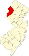 A county in the northwest part of the state. It is averagely sized.