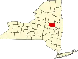 State map highlighting Fulton County