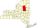 State map highlighting Hamilton County