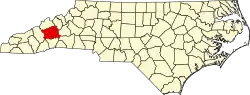 Buncombe County map