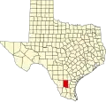 State map highlighting Duval County