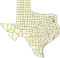 State map highlighting Gregg County