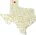 State map highlighting Hutchinson County