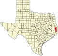 State map highlighting Jasper County