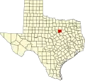State map highlighting Johnson County