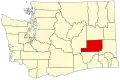 State map highlighting Adams County