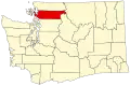State map highlighting Skagit County