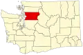 State map highlighting Snohomish County
