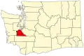 State map highlighting Thurston County