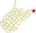 State map highlighting Berkeley County