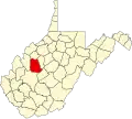 State map highlighting Roane County