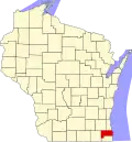 Racine County map