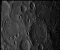 Cervantes basin at left, Bernini at right, and Van Gogh at bottom center. South is to upper right.