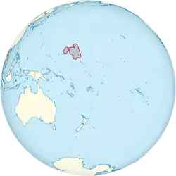 Location of the Marshall Islands