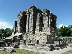 Martand Sun Temple Central shrine, dedicated to the deity Surya, and built by the third ruler of the Karkota dynasty, Lalitaditya Muktapida, in the 8th century.