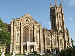 The Gothic Revival style Medak Cathedral is one of the largest churches in Asia.[190]