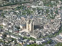 A general view of the cathedral and surrounding buildings