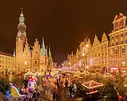 Christmas market in Wrocław, Poland