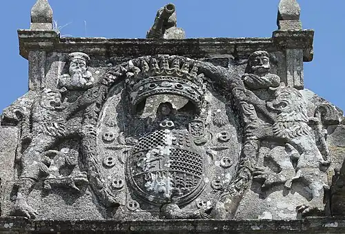 Mermaid in Fefiñans Manor house (Cambados, Galicia, Spain), sixteenth century.
