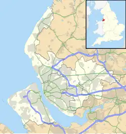 St Helens is located in Merseyside