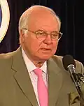 Head shot of Novak speaking