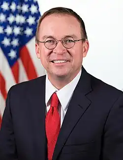 Former White House chief of staff and director of Office of Management and Budget Mick Mulvaney (J.D. 1992)