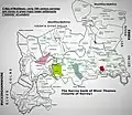Map of the other main enclaves and exclaves in Middlesex