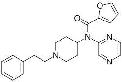 Chemical structure of Mirfentanil.