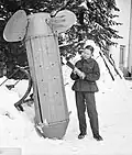 Soviet RRAB-3 aeronautical bomb, nicknamed "Molotov bread basket" (Winter War period).