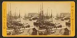 Near the mouth of the Chicago River c. late 1800s