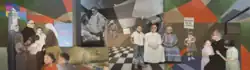 Mural Tribute to Monsignor Óscar Arnulfo Romero, located at the San Óscar Arnulfo Romero y Galdámez International Airport in El Salvador.