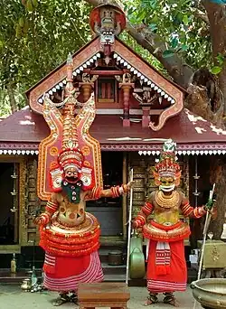 Muthappan, Kaalabhairavan worshipped in ancestral form through Theyyam form, in the northern region of the state Kerala.