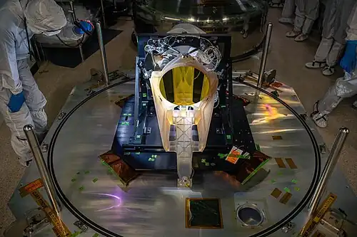 NASA technicians inspect the prototype