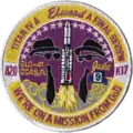 The Blues Brothers featured on the National Reconnaissance Office launch number 7 (NROL-7) mission patch
