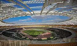 Panoramic photograph of the interior of the Naghsh-e Jahan Stadium