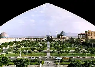 Naghsh-e-Jahan Square, with Sheikh Lotfollah Mosque in background