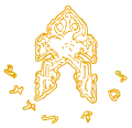 Logo of the National Living Treasures Award with the words Manlilikha ng Bayan