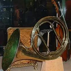 Natural horn in brass, silver, gilt and lacquer, Paris, France  1826