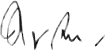 Nawaz Sharif's signature