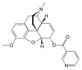 Chemical structure of Nicocodeine.