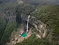 NohKaLikai Falls Aerial View