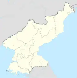 North Korea is located in North Korea
