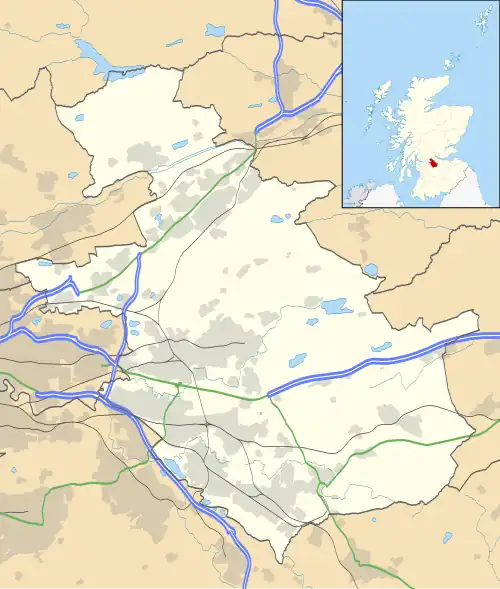 Cumbernauld is located in North Lanarkshire
