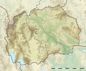 Skopje is located in North Macedonia