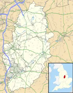 Bulwell is located in Nottinghamshire