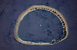 Nukuoro from space. Courtesy NASA